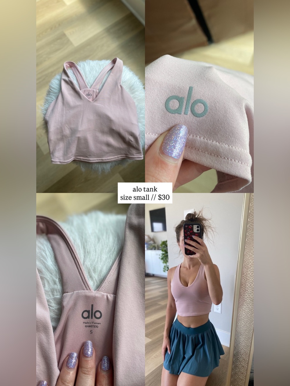 alo tank womens small